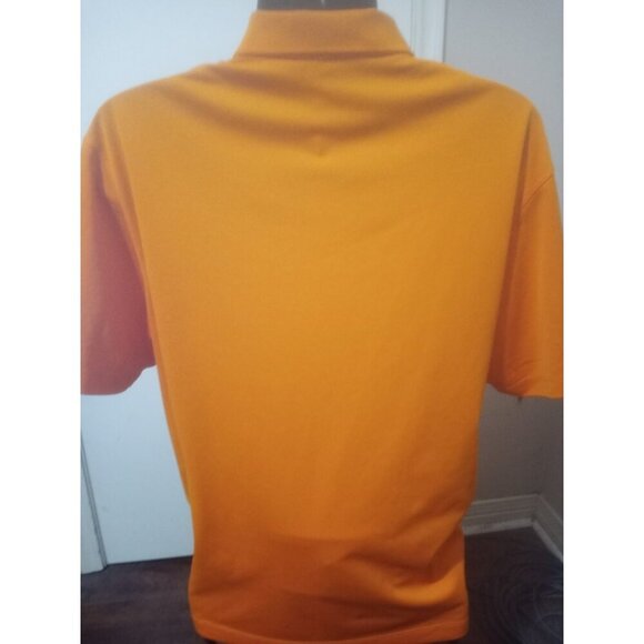 Nike GOLF Dri Fit Polo Shirt Mens XL Solid Orange Performance Collared - Picture 7 of 12